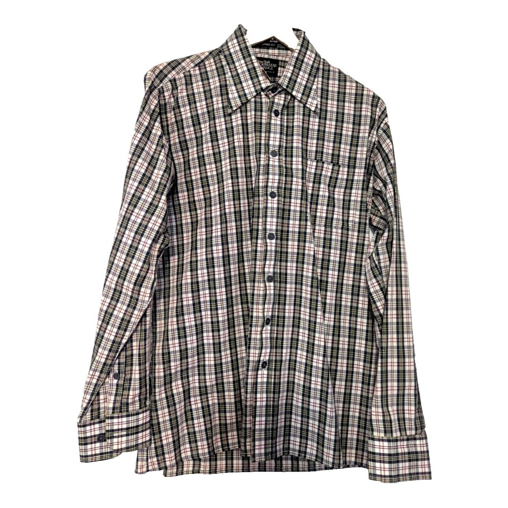 Vintage 70's New York Sportswear Exchange Men's Large LS Plaid NWT Deadstock